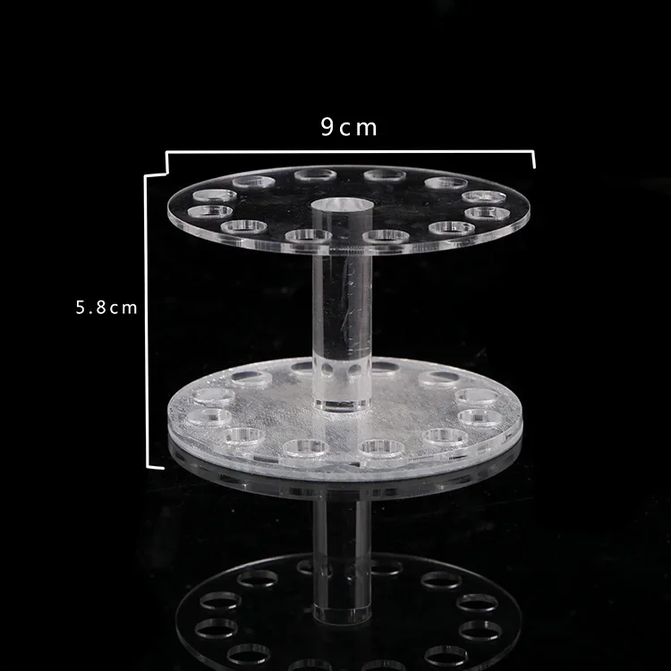 Nail thickening/thin acrylic pen holder gold and silver heart-shaped pen holder round pen holder nail tool 3