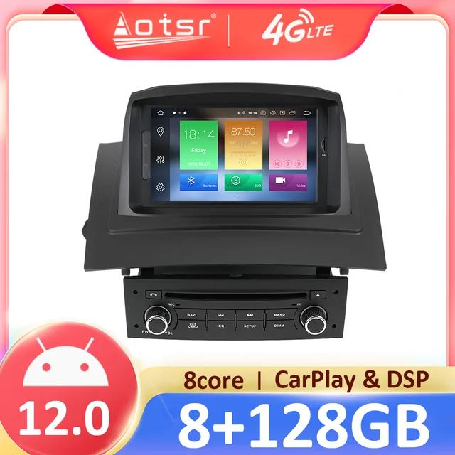 Android 12.0 PX6 CAR RADIO GPS FOR RENAULT Megane 2 Fluence 2002-2008 CAR  DVD Car Multimedia Player Stereo Audio GPS Navigation - AliExpress