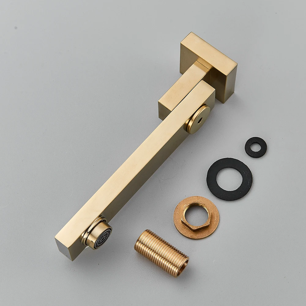 Bathroom Faucet Chrome Brass Bath Tub Shower Mixer Bath Filler Brushed Gold Spout Wall Outlet Black Faucets Spouts Replacement
