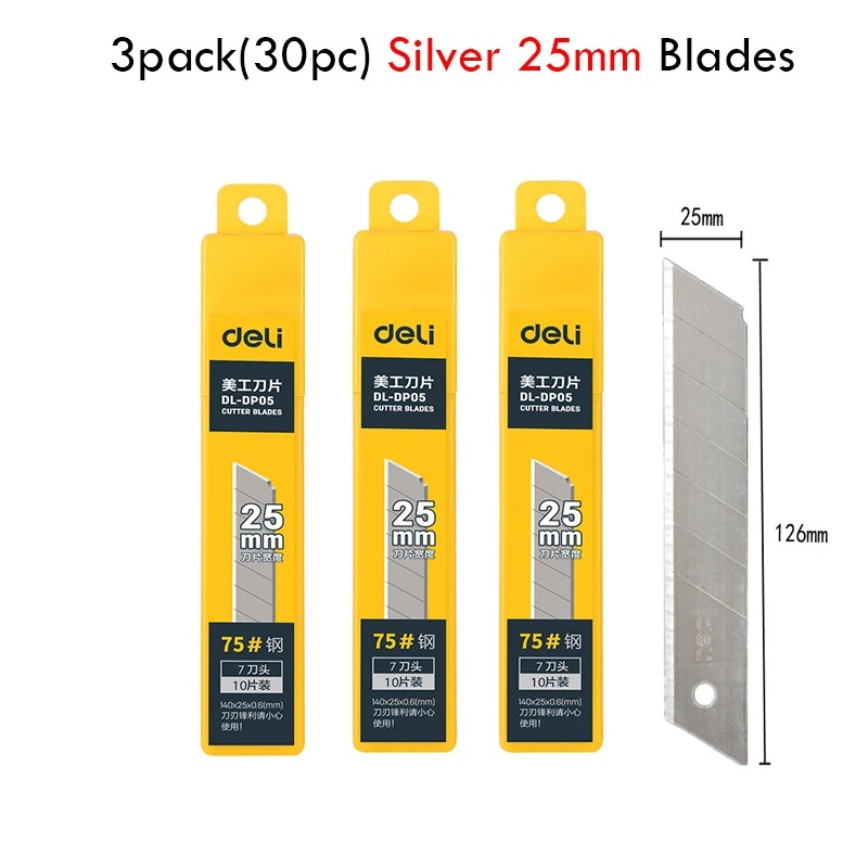 30Silver 25MM Blades