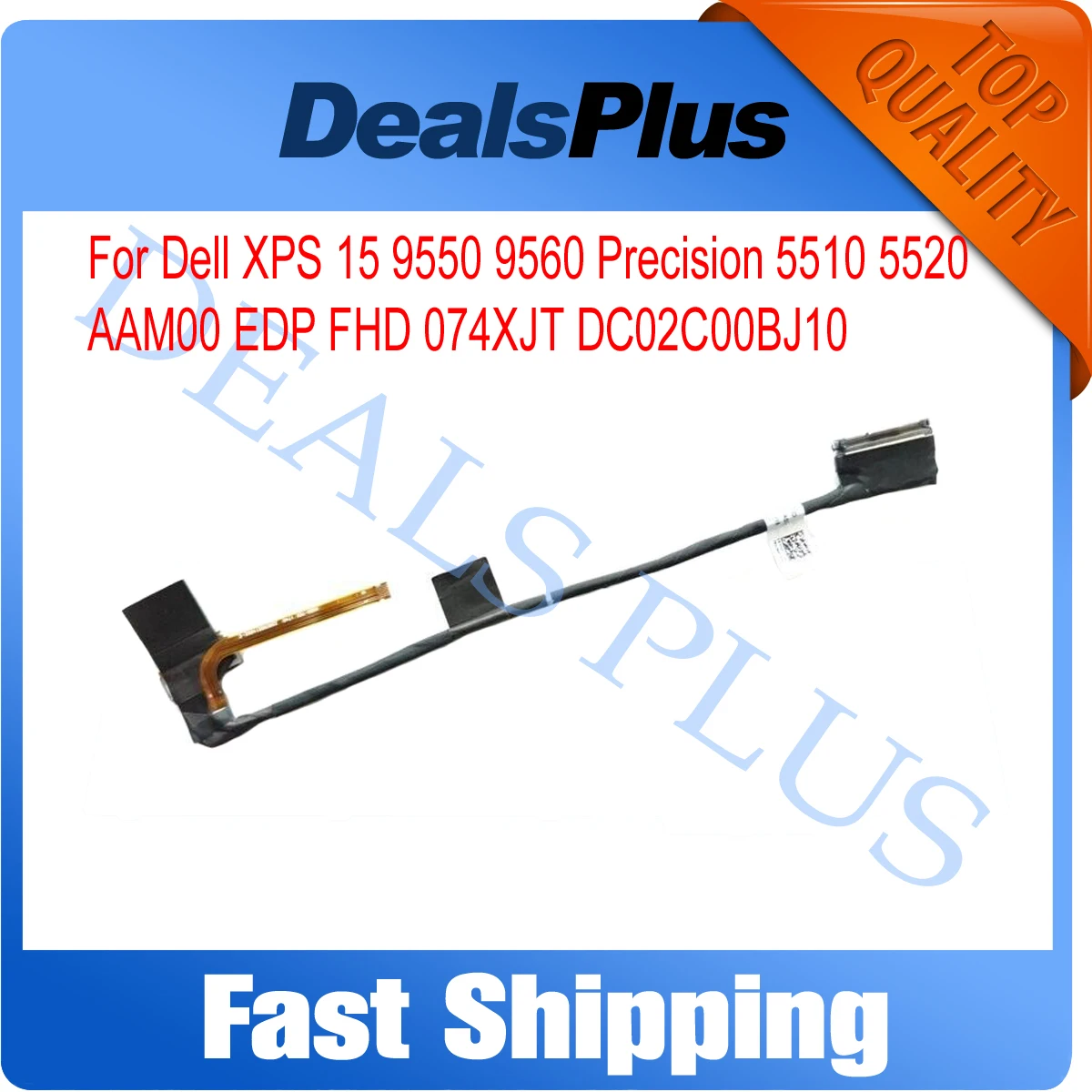 

New LCD Video Cable Replacement For Dell XPS 15 9550 9560 Precision 5510 5520 AAM00 EDP FHD 074XJT 74XJT DC02C00BJ10