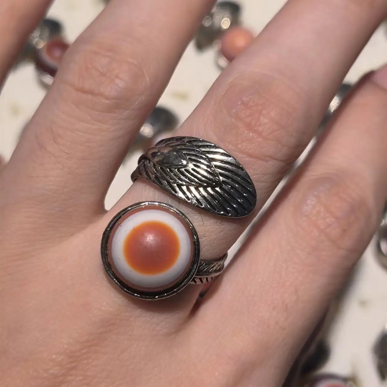 Sterling Silver Lake Superior Agate Ring