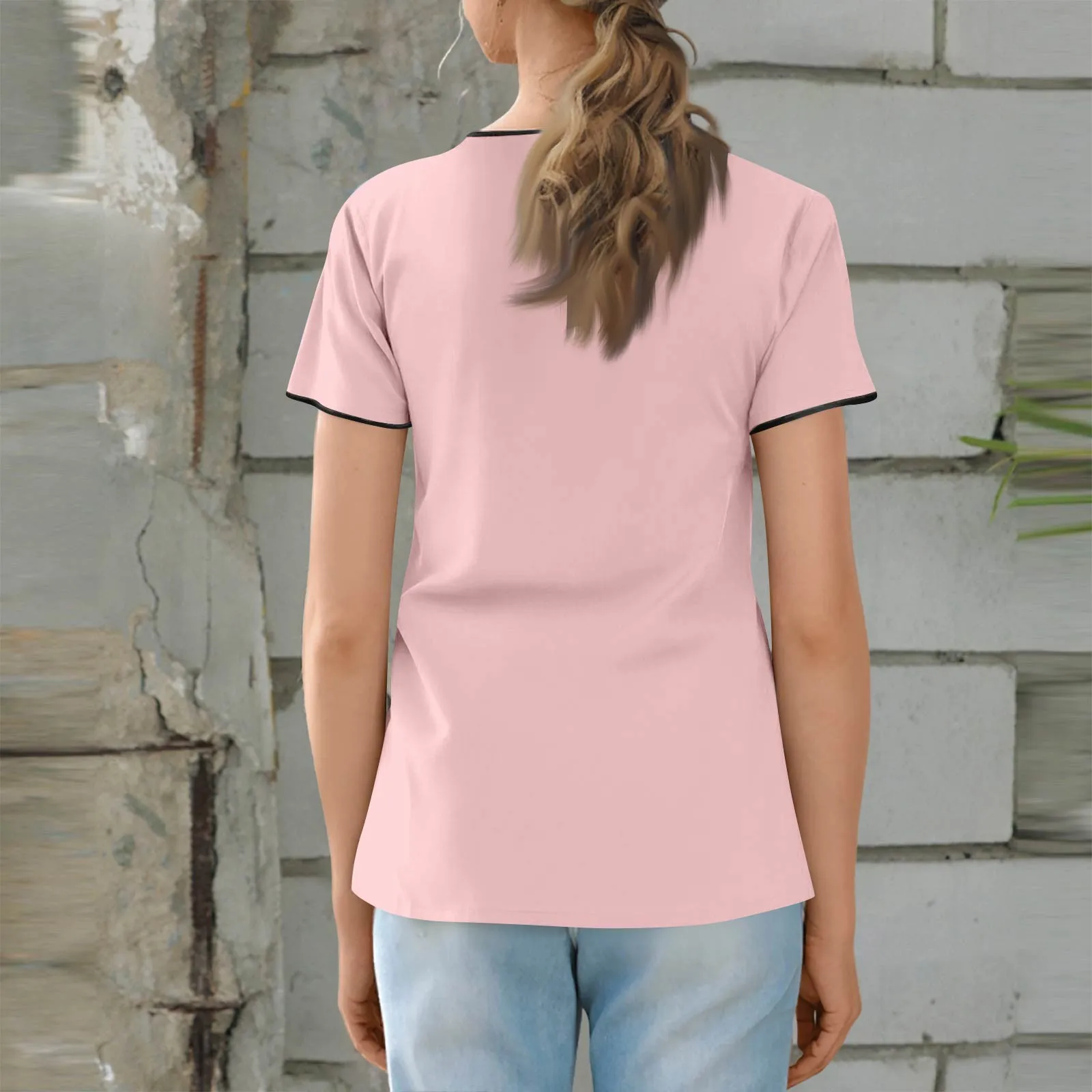 Modischer, einfarbiger Damen-Overall mit V-Ausschnitt und kurzen Ärmeln und Taschen, einfache, leichte, bequeme Oberteile für den Sommer – Detail 23