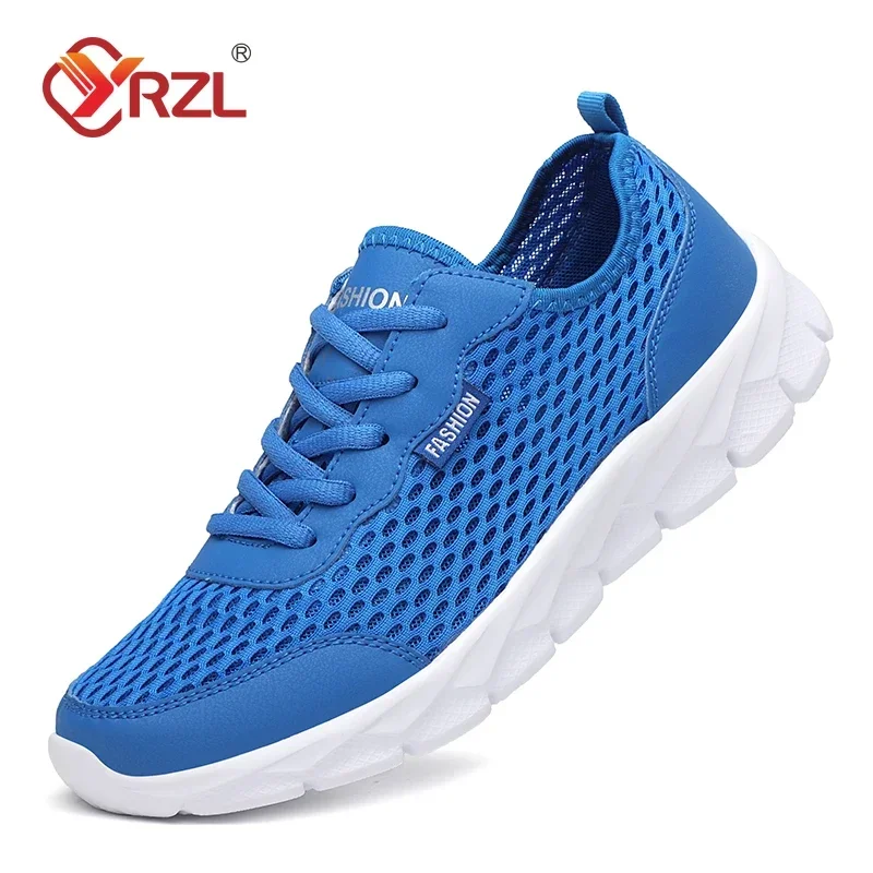 YRZL New Running Shoes for Men Breathable Sports Shoes Light Weight Fashion Summer Plus Size 38-48 Breathable Sneakers for Men 1