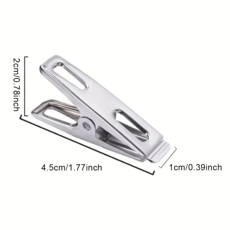 50 pezzi) mollette per bucato in acciaio inox, resistenti, per