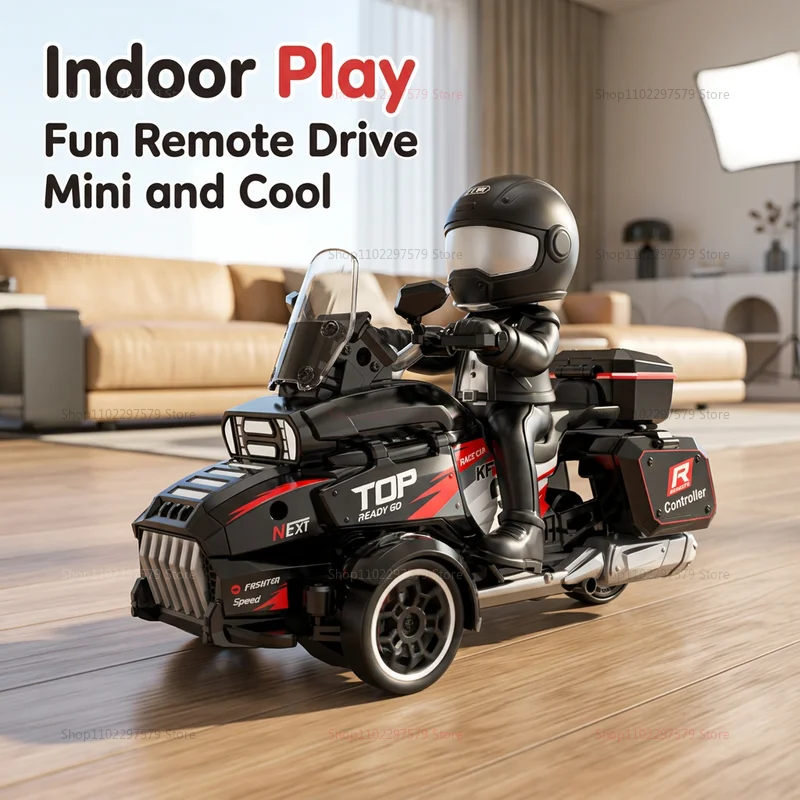 2026 새로운 KF35 미니 3 륜 드리프트 RC 자동차 2.4Ghz 전기 고속 모토 어린이를위한 LED 조명 생일 선물 장난감 자동차