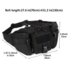 Tactical Waist Pack, Military Fanny Pack for Men - Perfect for Cycling, Camping, Hiking, Hunting & Fishing - Durable 3