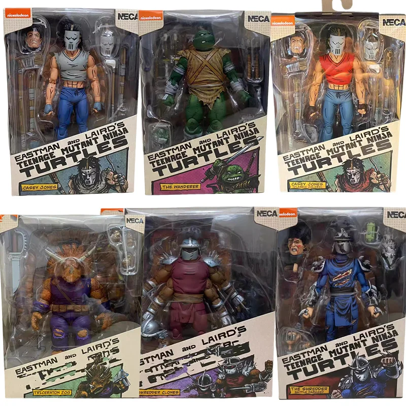 

NECA Teenage Mutant Ninja Turtle Action Figure Toys Casey Jones Robot Comic TMNT Figuras 7-Inch Collection Model Original Gift