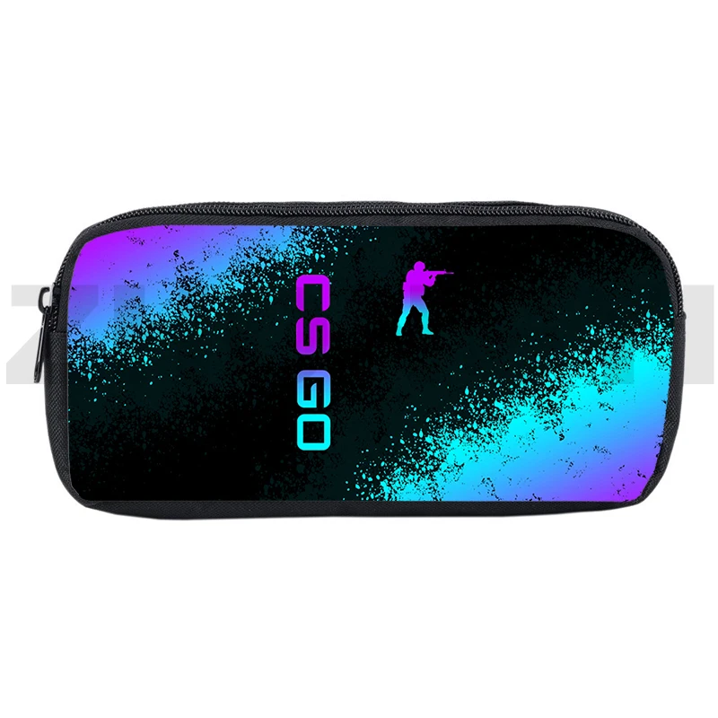 3D 게임 CS GO 연필 케이스 애니메이션 CSGO 펜 가방, 학생 문구 보관 가방, 여성 남성 화장품 가방, 메이크업 파우치, 사무용품