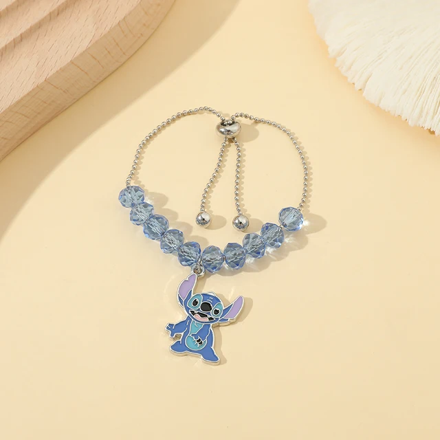 Disney Lilo And Stitch Bracelet Cosplay Stitch Angel Cute Handmade Woven  Leather Rope Bangle for Couple Jewelry Gifts