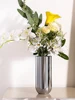 Nordic Modern Sliver Vase Metal Stainless Steel Dried Flowers Luxury Stand for Flowers Home Design Living Room Decoration Gift 4