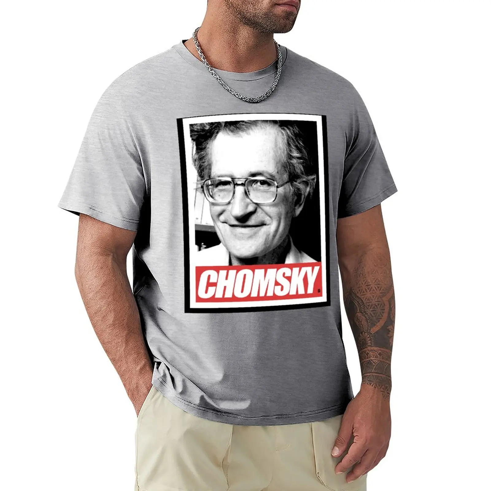 

Футболка CHOMSKY, чистые футболки, футболка с животным принтом для мальчиков, Мужская футболка