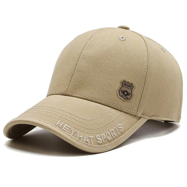 Men's Cotton Snapback Hat Curved Peak Baseball Cap - Image 5