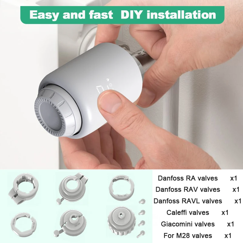 Tuya Smart Home Thermostatic Valve Radiators Wifi Head Zigbee Thermostat For thermostatic valve controller smart thermostat temperature controller