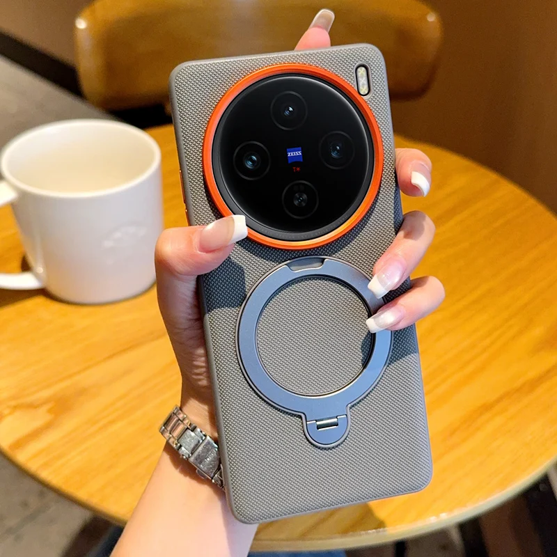 Premium Hard Protective Case with Ring and Magnetic Wireless Charging Compatibility – Enhanced Back Cover Shell