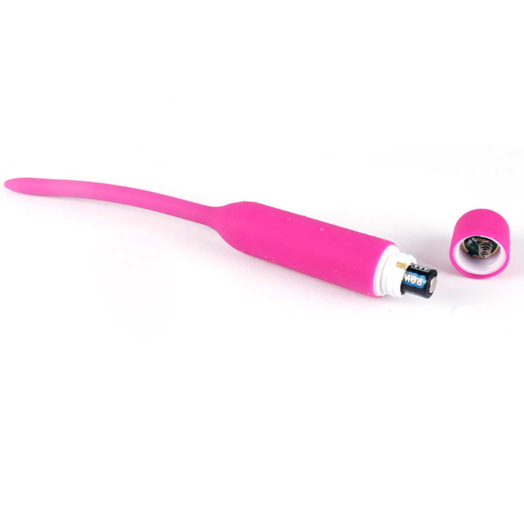 Male Sex Toys Urethral Vibrator Silicone Vibrating Penis Plug Sounds Dilators Masturbator