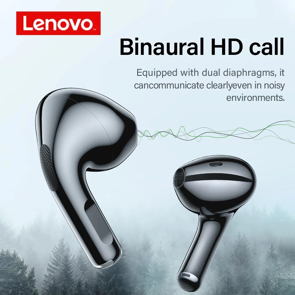 Lenovo LP40 Wireless Headphone TWS Bluetooth 5.0 Earphones Dual Stereo Noise Reduction Bass Headset Touch Control Earbuds 300mAH