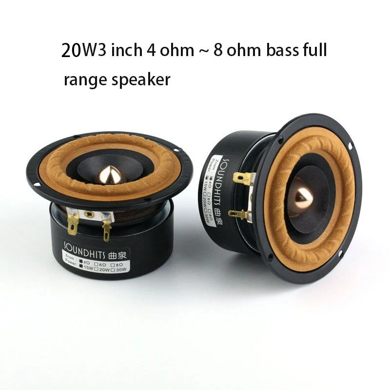 KYYSLB 20W 3 인치 스피커 유닛 4 ~ 8ohm 풀 레인지 라우드 스피커, HIFI 발열 음악 사운드 홈 오디오 앰프 ...