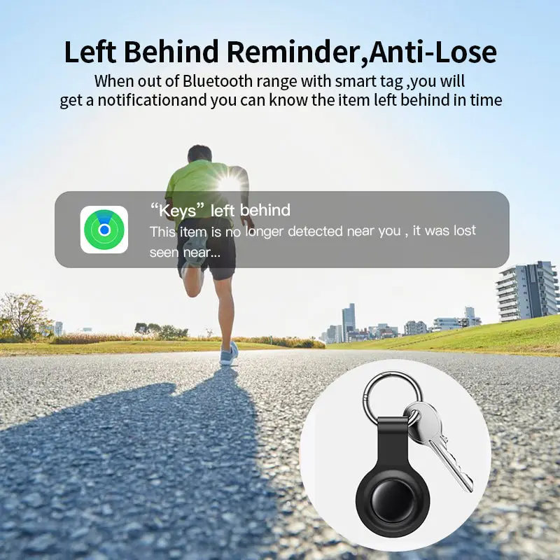Anti-Lose Bluetooth GPS Tracker for Air Tag Replacement via Apple Find My to Locate Card Wallet Bike Keys Finder For iPhone Tag
