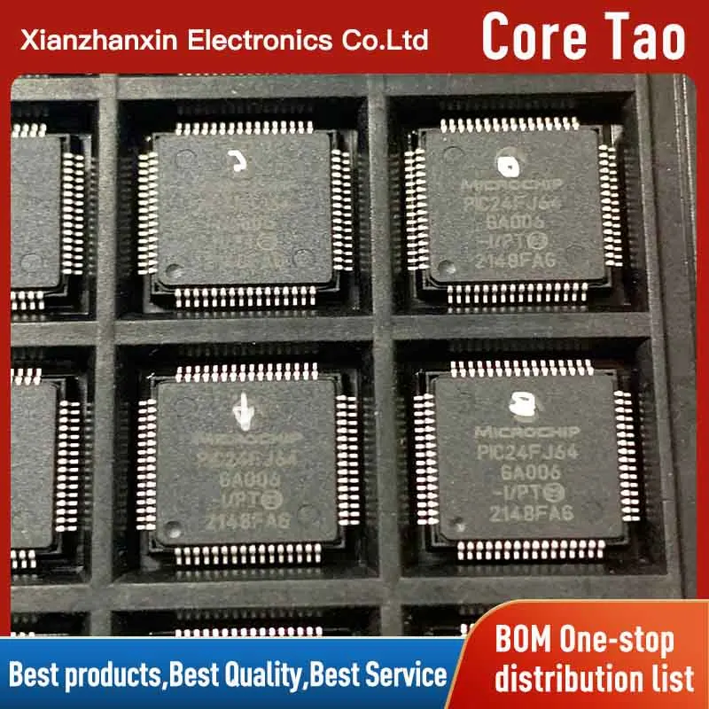 

1~5pcs/lot PIC24FJ64GA006-I/PT PIC24FJ64GA QFP64 16-bit microcontroller MCU