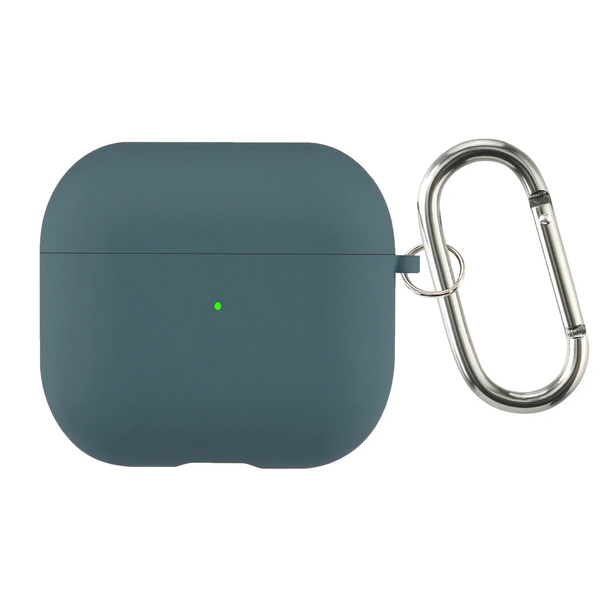 Flocking Silicone Bluetooth Headphone Case with Metal Buckle - Wireless Charging Compatible Cover