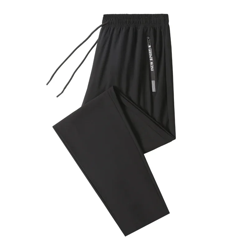 Ice Silk New Pants for Men's Summer Thin Style Sports Quick Dried Straight Leg Draping Wide Leg Pants Casual Long Pants for Men 6