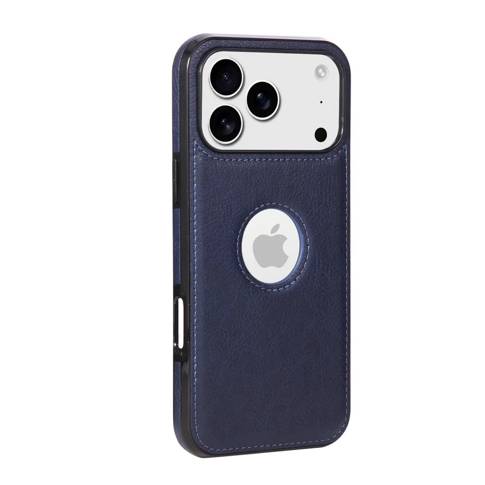 Ultra Thin Slim Business PU Leather Phone Case with Logo Display