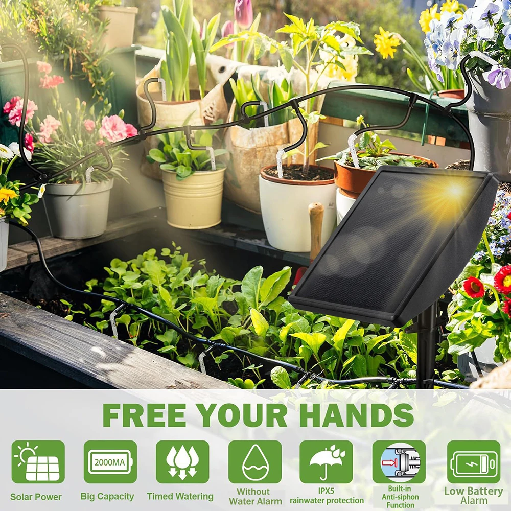 Solar Irrigation System Intelligent Water Pump Intelligent Automatic Drip Irrigation Garden House Potted Plants Balcony Planting - 3