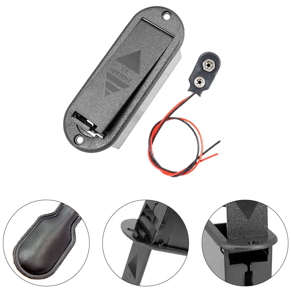 Per le prestazioni musicali Scatola batteria da 9 V Custodia per batteria per basso Design intuitivo Funzionalità di lunga durata per basso - immagine 6