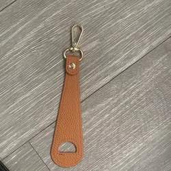 Leather Hands-Free Hat and Accessory Clip with Storage Buckle (Brown)