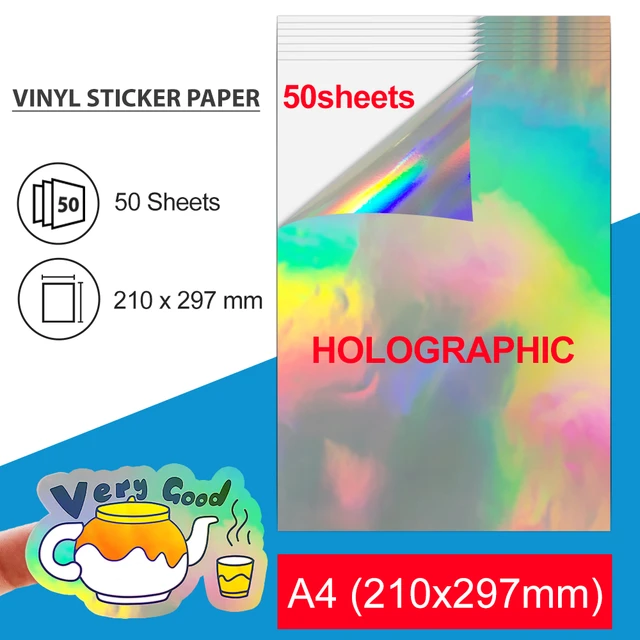 10sheets A4 Vinyl Sticker Paper White Glossy Matter Waterproof  Self-adhesive Copy Paper For Inkjet Printer To Diy Label Stickers - Copy &  Multipurpose Paper - AliExpress