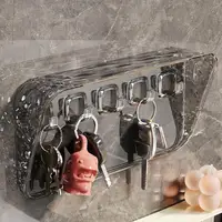Key Holder For Wall Adhesive Key Organizer Shelf With Hooks Aesthetic Key Holder Wall Decor For Hallway Bedroom Entryway Living 2