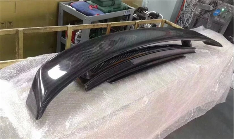 Real Carbon Fiber SPOILER For Audi R8 V8 V10 GT 2007 2008 2009 2010 2011 2012 2013 2014 2015 REAR WING TRUNK LIP SPOILERS - - Racext 17