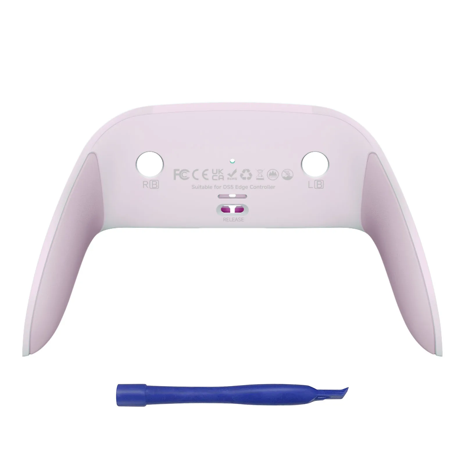 Decorative Bottom Shell with Soft Rubber Grip for DIY Replacement (Controller Not Included)