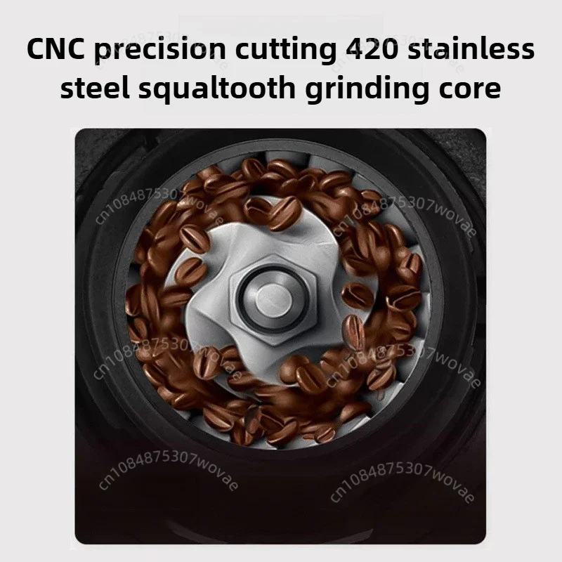 Italian Coffee Bean Grinder Adjustable Coarseness Smart Screen Electric Bean Grinder Home Coffee Grinder with Italian Stand 5