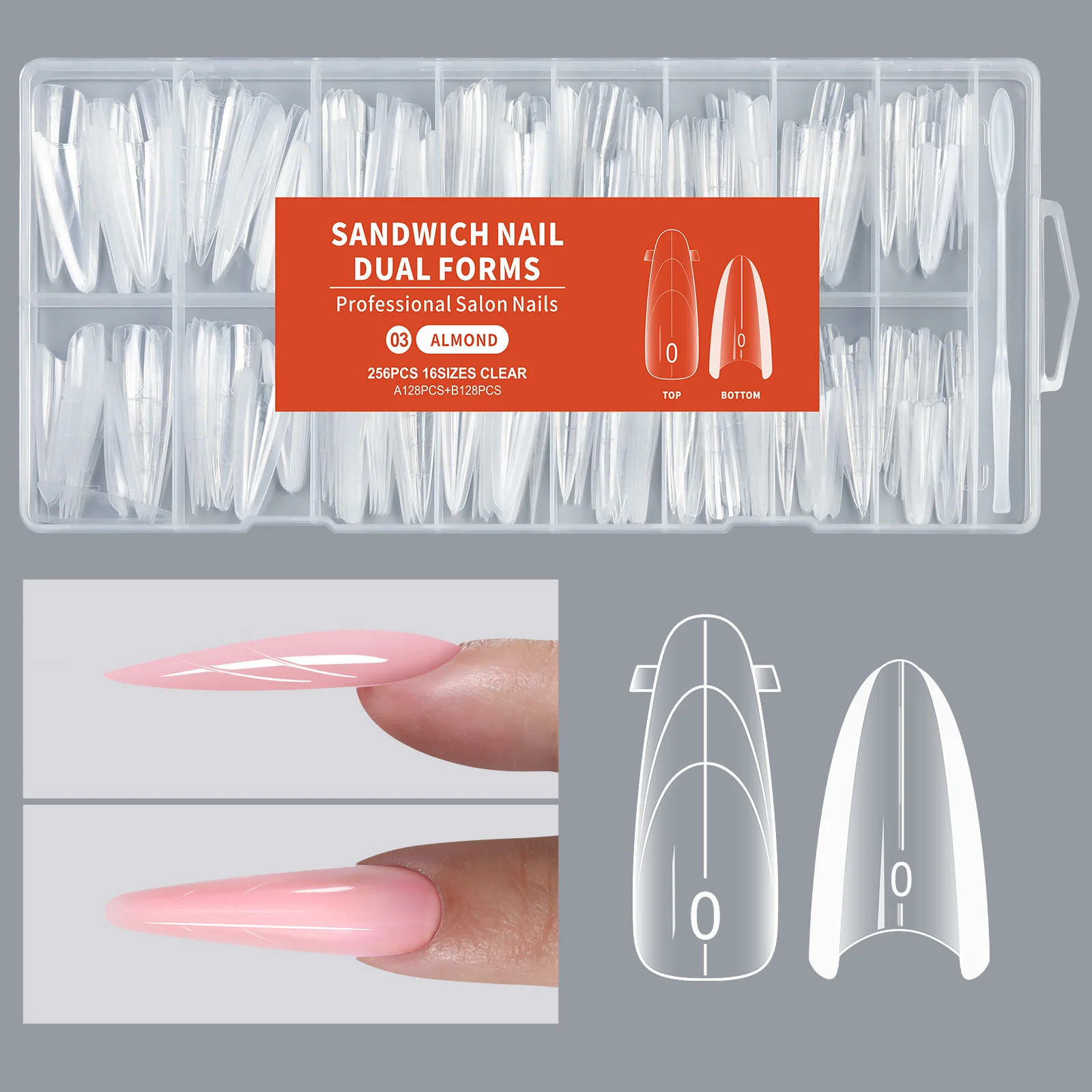 Dual forms voor kunstnagels nagelverlenging mal voor gel_voghion.com
