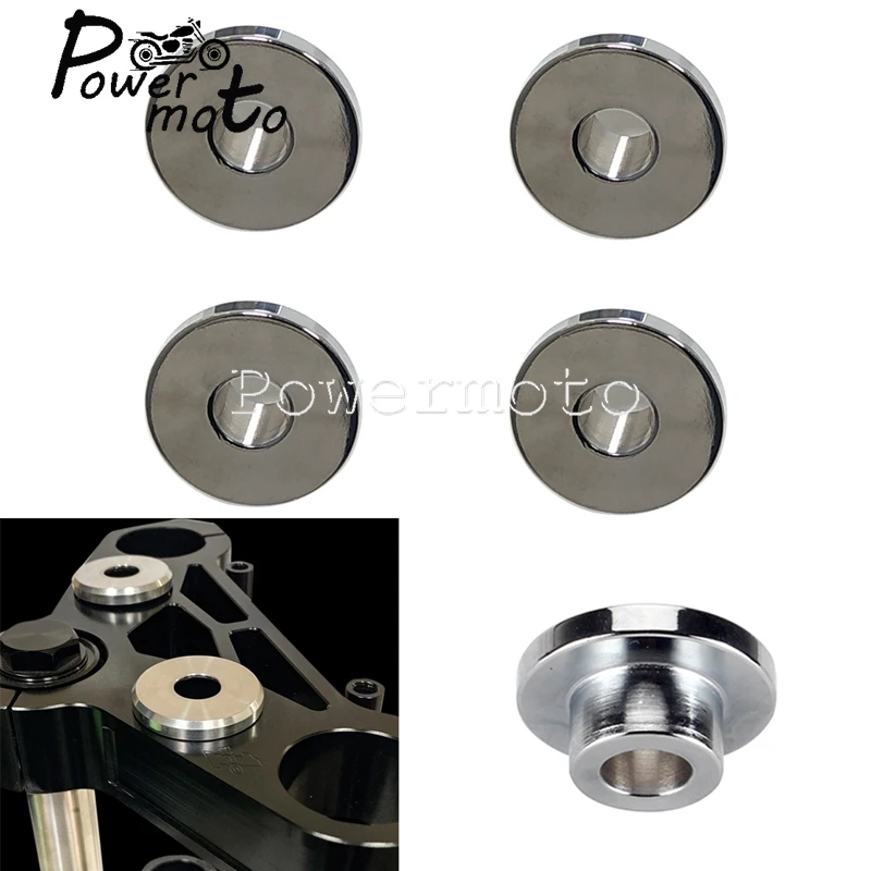 Moto Manubrio Rise Vibrazione Smorzamento Riser Boccole Kit Hardware Per Harley Touring Flhr Flhx Flht 83-21 Softail 2018-21