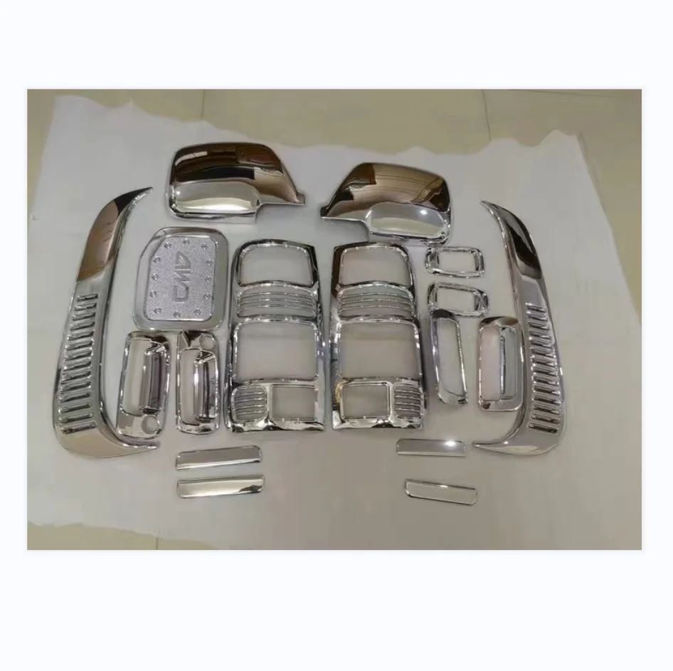 

Украшение для внешней фары автомобиля 1991-1997 для Toyota Land Cruiser Prado LC80 4500, ручка заднего фонаря, топливный бак с блестками, 17 шт.