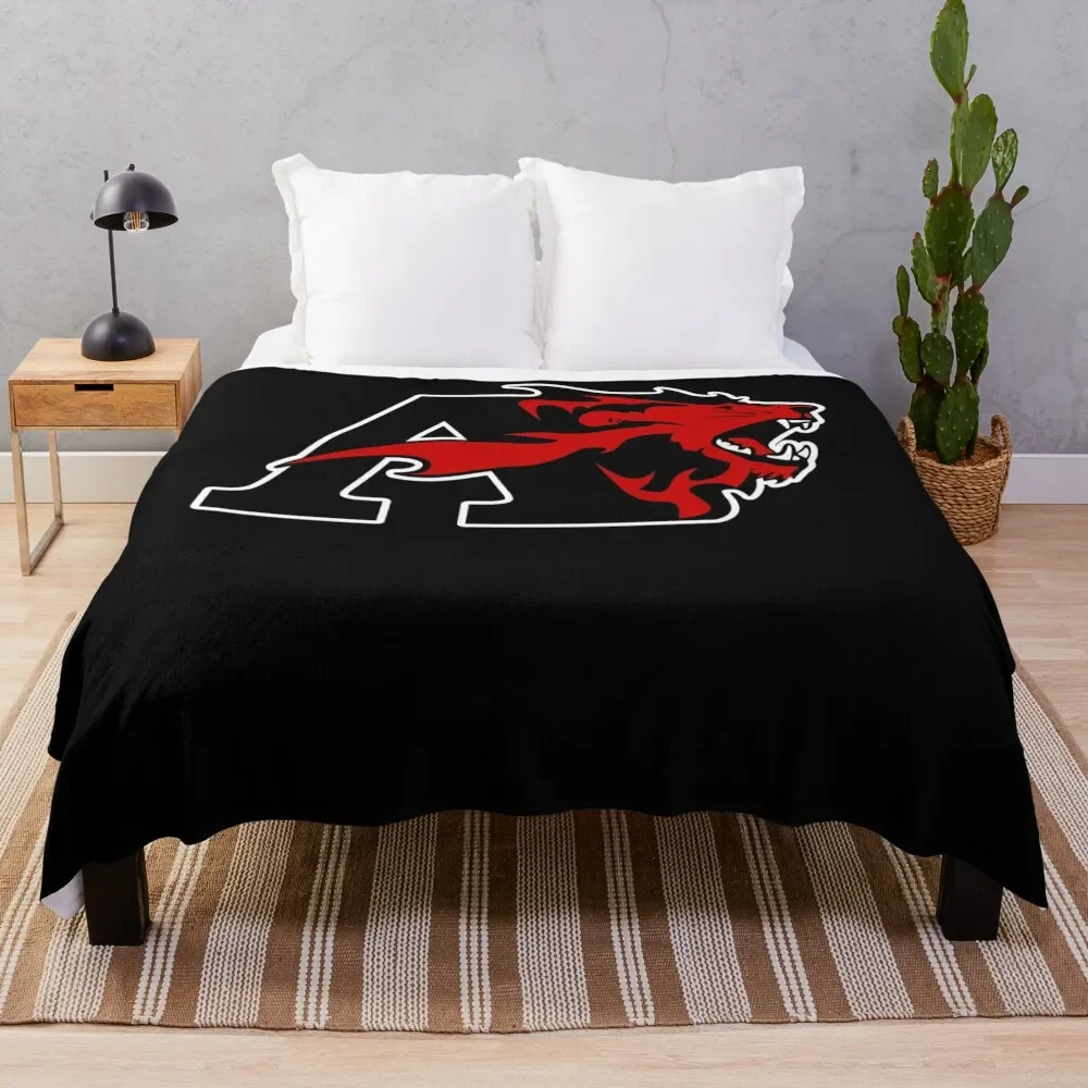 albright college Throw Blanket cosplay anime Flannel Fabric Blankets