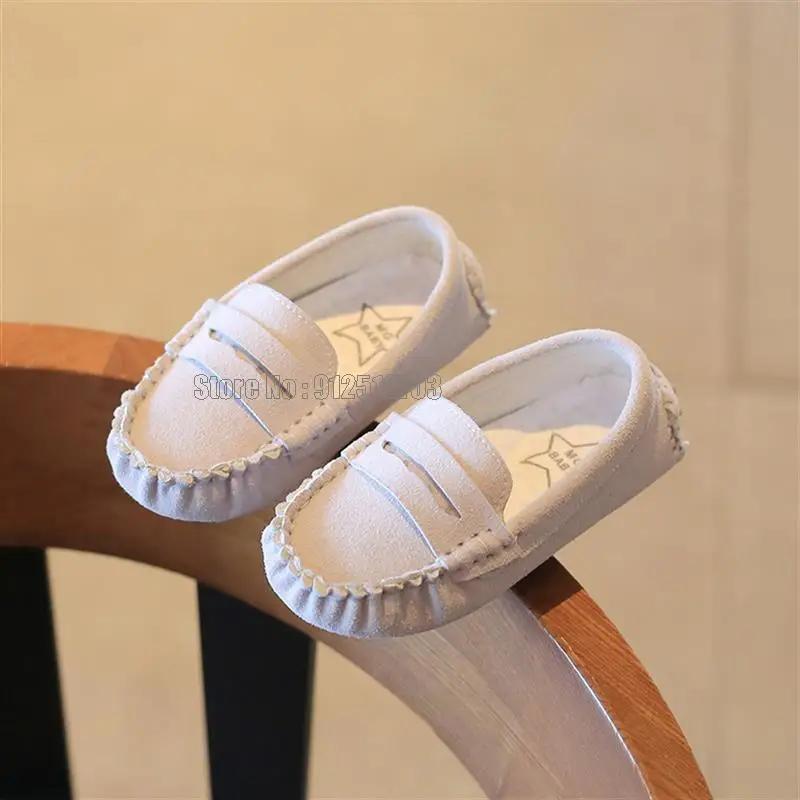 Children Boys Kids Loafer Sneakers Spring Summer Moccasin Girls Casual Toddler Baby Pu Leather Shoes