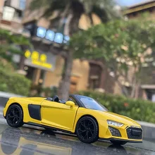 

1:32 Audi R8 Convertible Alloy Sports Car Model Presses The Metal Simulation Children Acousto-optic Toy Car Collection Ornaments