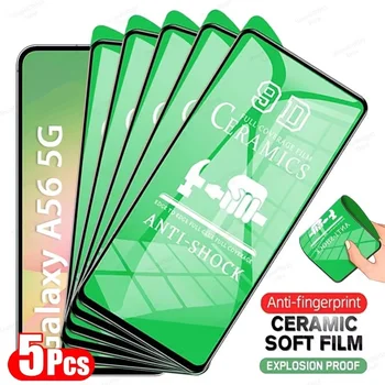 Pellicola protettiva in ceramica da 5 pezzi per Samsung A57 A56 A37 A16 A17 A55 A54 A15 A35 A36 A26 A25 A52 A32 A72 A13 A73 A53 A33 A34