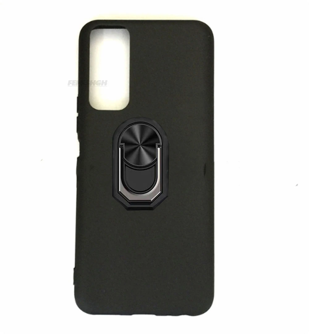 Enhanced Back Finger Ring Soft TPU Silicone Phone Case – Universal Fit