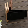 Book Ends Stand Holder Bookends Bookrack Shelf Nature Bamboo Desktop Organizer Office Home 5