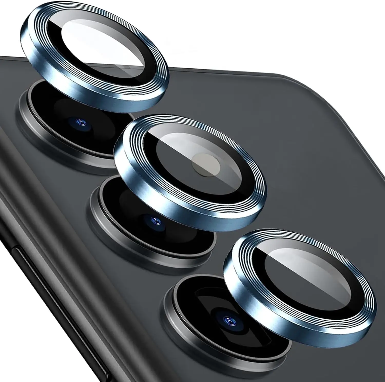 Premium Scratch-Resistant Phone Camera Lens Protectors - Individual Set