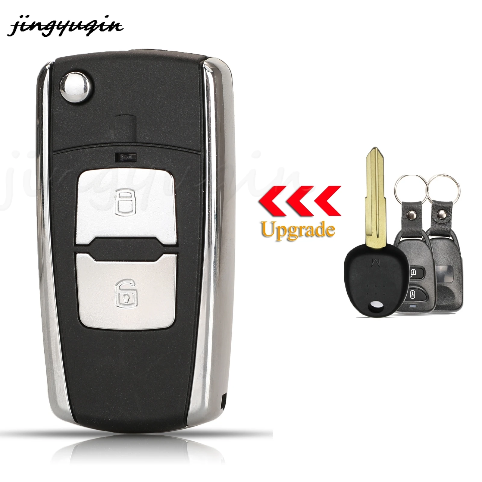 

10 шт. модифицированных автомобильных ключей jingyuqin для KIA Sportage Spectra Rio Morning, для Hyundai Santa Tucson Verna Aceent Avante Elantra