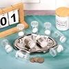 1pcs Round Clear Coin Tubes Plastic Coin Tubes with Screw Cap and Shockproof Protective Foam Pad for Coin Collecting Supplies 4