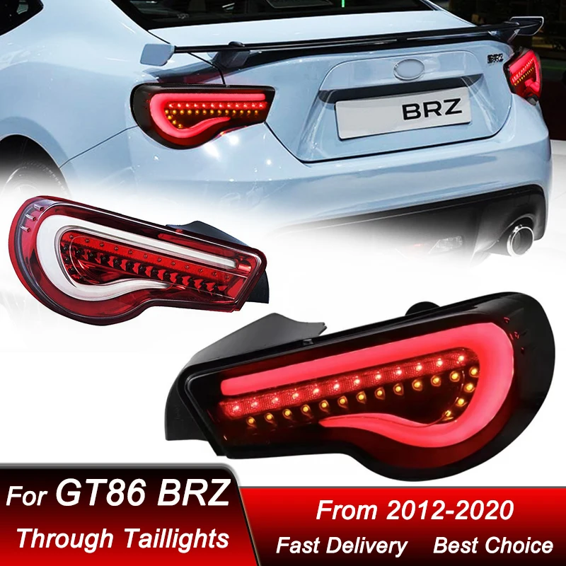 

Car Tail Lights For Toyota GT86 & Subaru BRZ 2012-2020 hanger FULL LED Tail Lamp Dynamic Turn Signal Light Tail Lamp Assembly