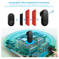 Wireless Doorbell Set with Long Range, Front Door Bell, Home Security Doorbell Ring with 33 Melodies, 4 Volume Levels - Image 5