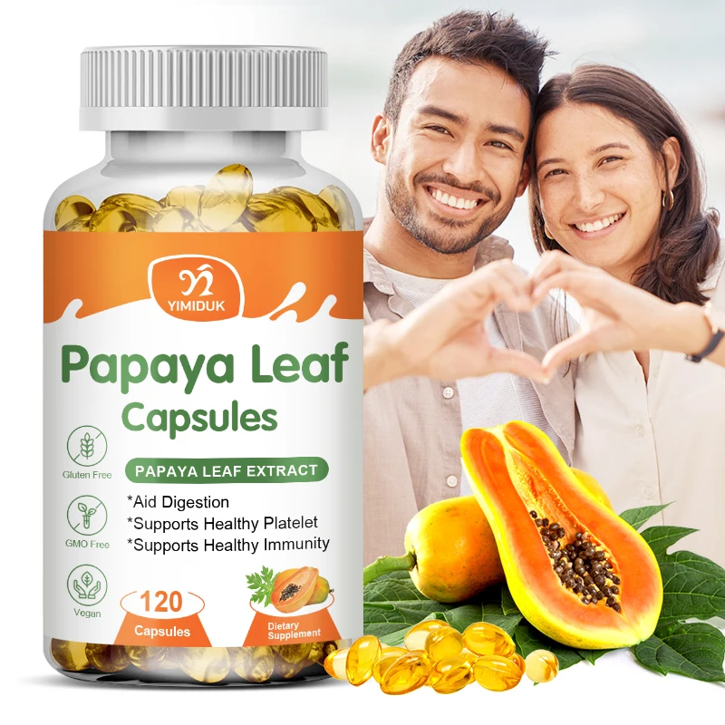 PapayaLeafExtractCapsulesDigestiveEnzymesBoneMarrowSpleen